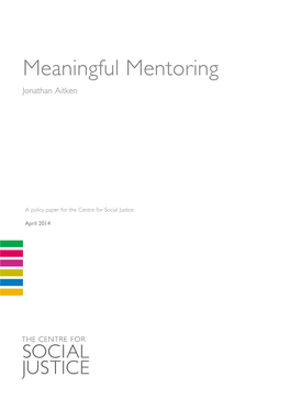 Meaningful Mentoringmeaningful Jonathan Aitken