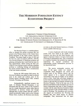 The Morrison Formation Extinct Ecosystems Project
