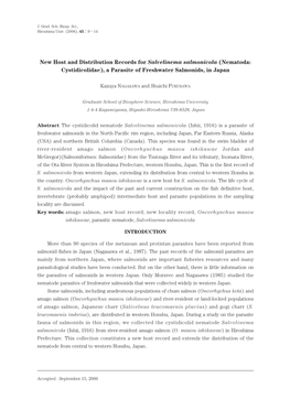 Nematoda: Cystidicolidae), a Parasite of Freshwater Salmonids, in Japan