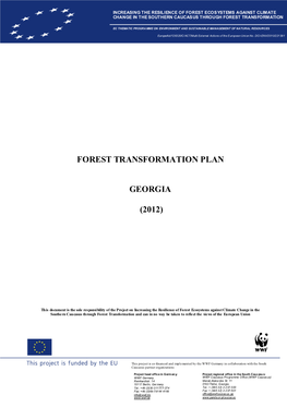 Forest Transformation Plan Georgia
