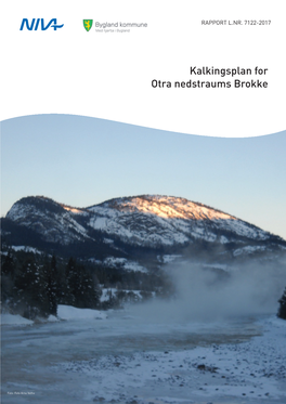 Kalkingsplan for Otra Nedstraums Brokke