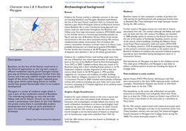 Character Area 2 & 3: Bootham & Marygate Archaeological Background