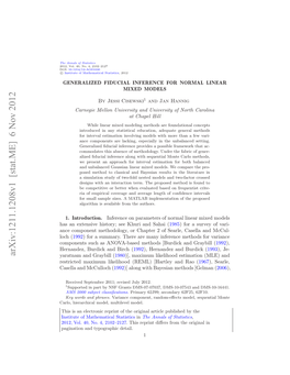 Generalized Fiducial Inference for Normal Linear Mixed Models