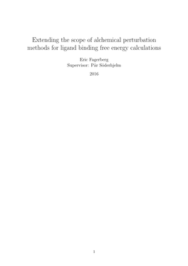 Extending the Scope of Alchemical Perturbation Methods for Ligand Binding Free Energy Calculations