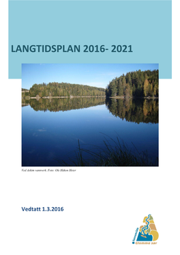 Langtidsplan 2016- 2021