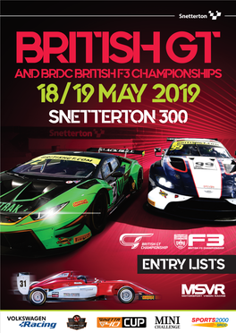 18 19 May 2019 Snetterton 300