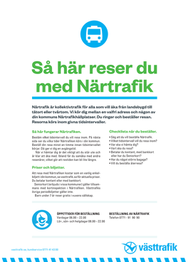 Så Här Reser Du Med Närtrafik