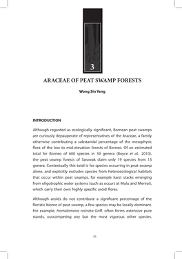 Araceae of Peat Swamp Forests