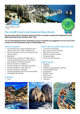 The Amali Coast Long Weekend