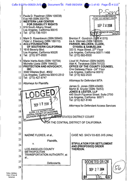 Flores V. Los Angeles County Metropolitan Transportation Authority