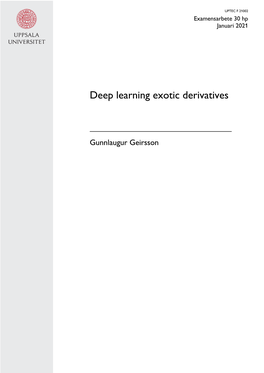 Deep Learning Exotic Derivatives