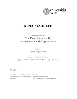 The Frobenius Group T7 As a Symmetry in the Lepton Sector