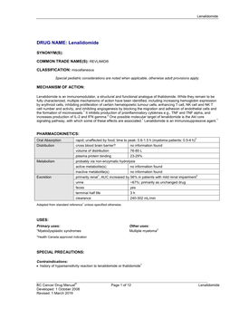 Lenalidomide