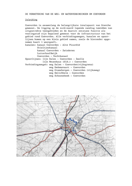 De Verbetering Van De Weg- En Waterverbindingen Om Coevorden