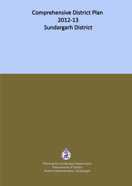 Sundergarh Comprehensive Annual District Plan 2012-13