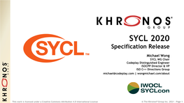 SYCL 2020 Specification Release