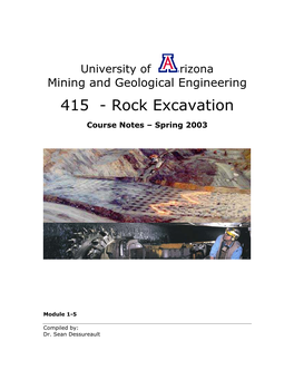 Rock Excavation