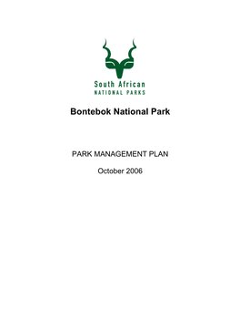 Bontebok National Park