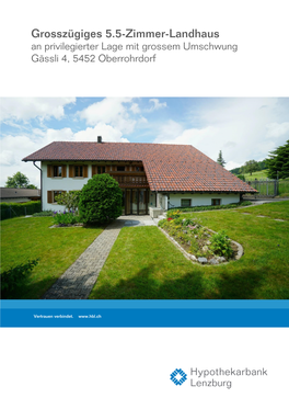 Verkaufsdokumentation Gässli 4, Oberrohrdorf