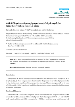 6-(1, 3-Dihydroxy-3-Phenylpropylidene