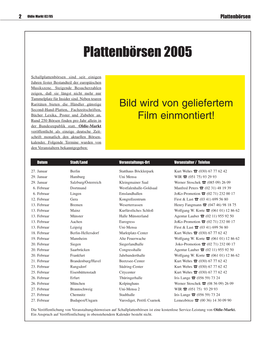 Plattenbörsen 2005