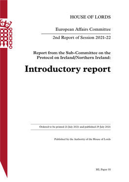 Introductory Report