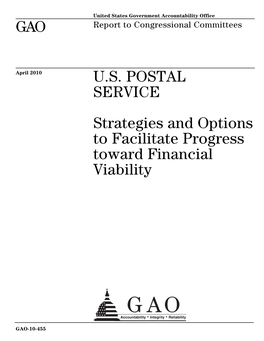 GAO-10-455 US Postal Service