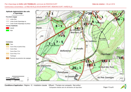 Plan D'épandage De EARL LES TREMBLES, Commune De