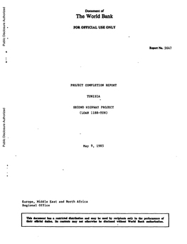 World Bank Document