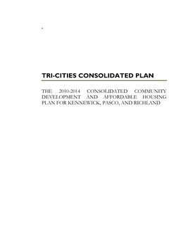 Tri-Cities Consolidated Plan 2010-2014