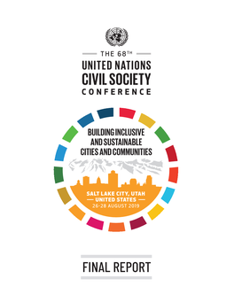FINAL REPORT Organized by the United Nations Department of Global Communications