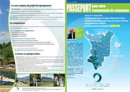 Passeport Pour Votre Communauté De Communes BUGEY