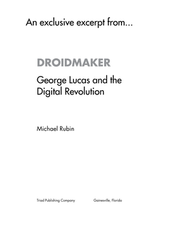 DROIDMAKER George Lucas and the Digital Revolution