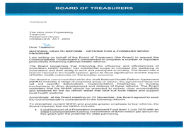 Board of Treasurers