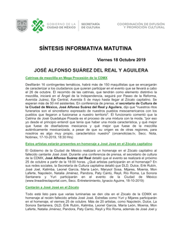 Síntesis Informativa Matutina