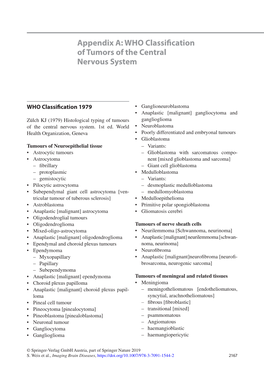 WHO Classification of Tumors of the Central Nervous System