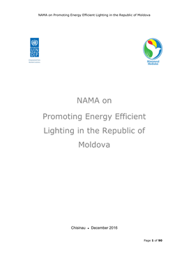 NAMA on Promoting Energy Efficient Lighting in the Republic of Moldova