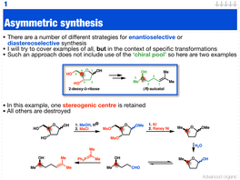 Asymmetric Synthesis