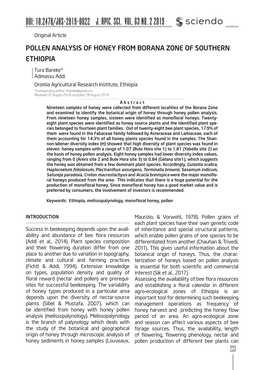 J. APIC. SCI. Vol. 63 No. 2 2019 DOI: 10.2478/JAS-2019-0022