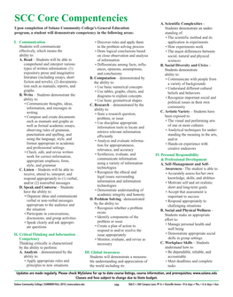 SCC Core Compentencies A