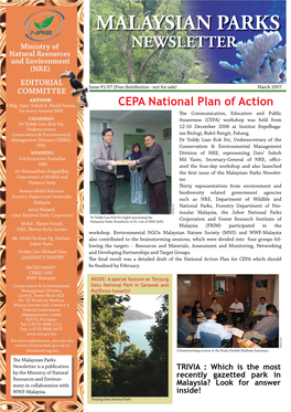 Malaysian Parks Newsletter
