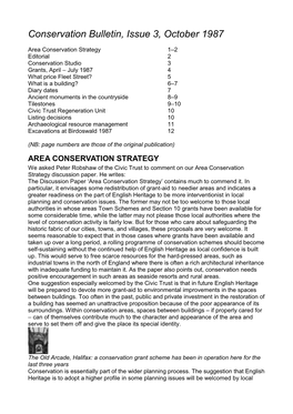 Conservation Bulletin 3