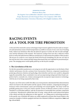 Racing Events As a Tool for Tire Promotion