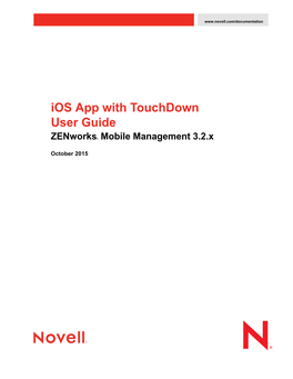 Using the Ios with Touchdown