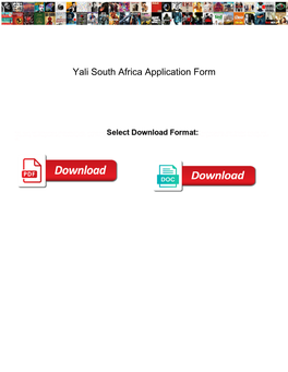 Yali South Africa Application Form