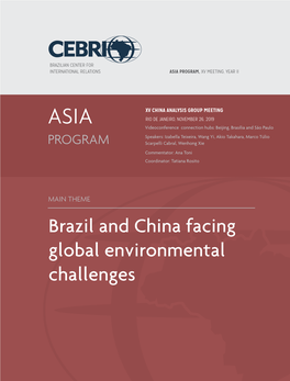 Brazil and China Facing Global Environmental Challenges