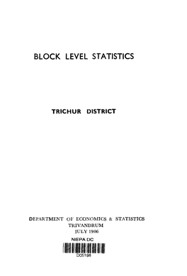 Block Level Statistics