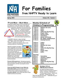 For Families from NHPTV Ready to Learn