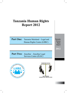 Tanzania Human Rights Report 2012