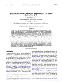 Downloaded 10/04/21 11:42 AM UTC 2800 MONTHLY WEATHER REVIEW VOLUME 146 Components (Reasor and Montgomery 2001)